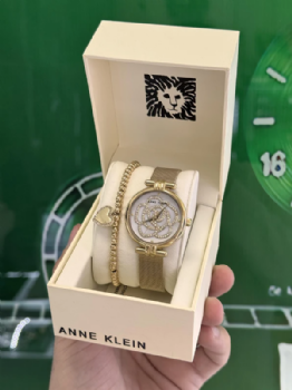סט שעון אן קליין לאישה דגם AK3102MPGB ANNE KLEIN וצמיד מתנה