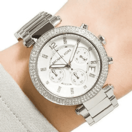 סט שעון יד אנלוגי לאישה michael kors mk5353 מייקל קורס עם צמיד טניס