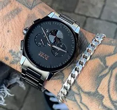 סט שעון יד אנלוגי לגבר 1513814 Hugo Boss הוגו בוס וצמיד