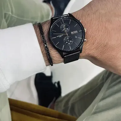 סט שעון יד אנלוגי לגבר 1513811 Hugo Boss הוגו בוס וצמיד