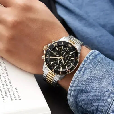 סט שעון הוגו בוס לגבר HUGO BOSS דגם 1513908 וצמיד טניס
