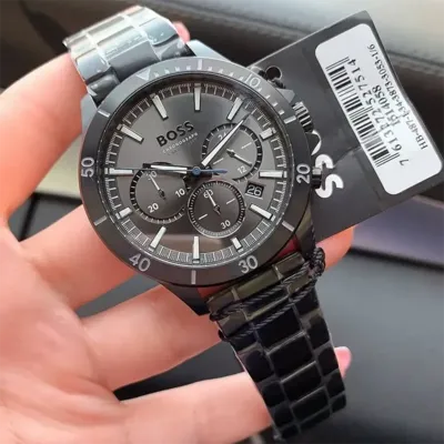 סט שעון הוגו בוס לגבר hugo boss 1514058 וצמיד מתנה