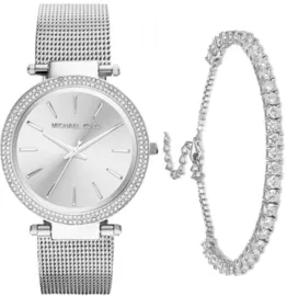 סט שעון מייקל קורס לאישה mk3367 וצמיד טניס MICHAEL KORS