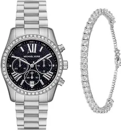 Michael Kors סט שעון מייקל קורס רקע נצנצים MK7277 צמיד מתנה