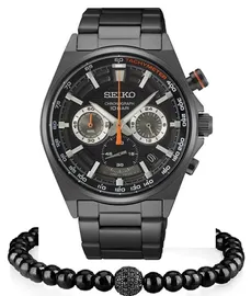 סט שעון יד אנלוגי לגבר Seiko SSB399P1 סייקו וצמיד כדורים