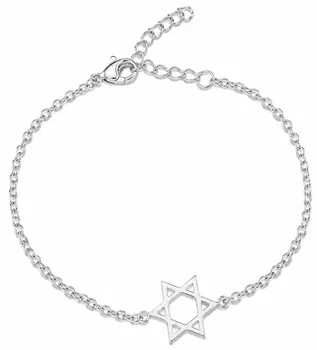 צמיד כסף עם מגן דוד לאישה