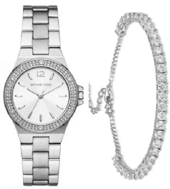 שעון יד אנלוגי לאישה michael kors mk7280 מייקל קורס וצמיד טניס