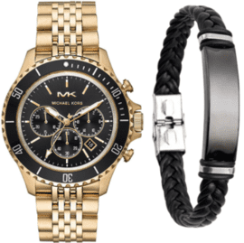 סט שעון מייקל קורס לגבר mk8726 MICHAEL KORS וצמיד