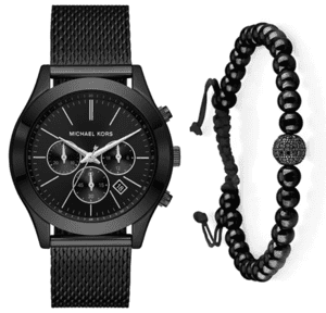 סט שעון מייקל קורס לגבר MK9060 MICHAEL KORS וצמיד כדורים