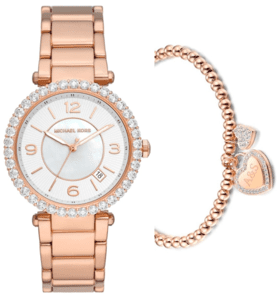 סט שעון מייקל קורס לאישה MK4695 MICHAEL KORS וצמיד לב