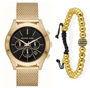 סט שעון מייקל קורס לגבר MK9057 MICHAEL KORS