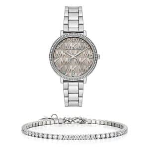 שעון יד אנלוגי לאישה michael kors mk4672 מייקל קורס וצמיד טניס