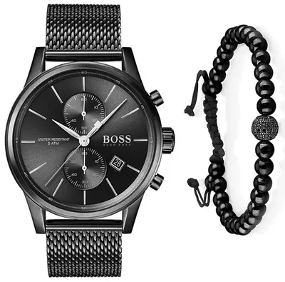 סט שעון יד אנלוגי לגבר 1513769 Hugo Boss הוגו בוס וצמיד